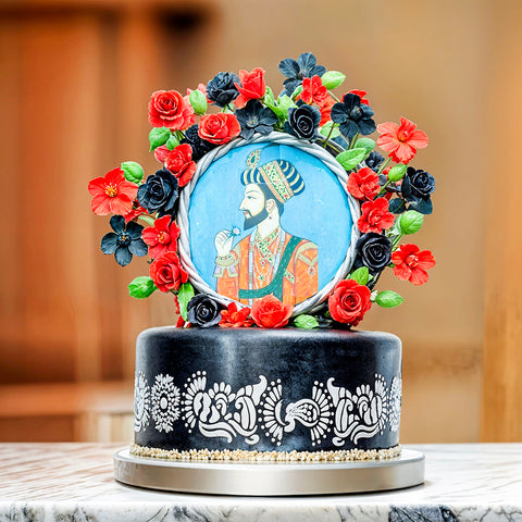 MAJESTIC RAJA RANI FONDANT CAKE