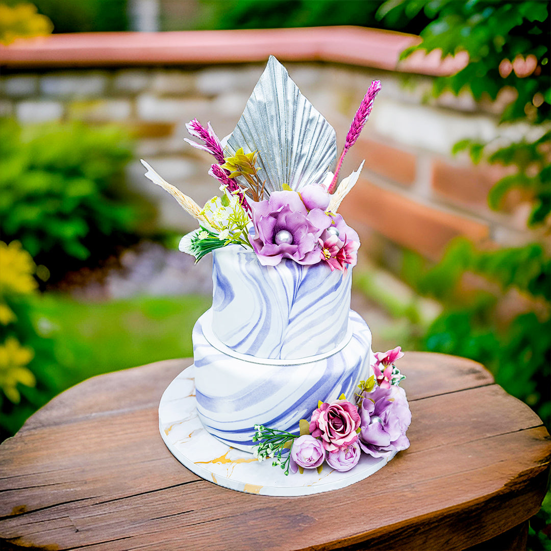 PURPLE HAZE FONDANT CAKE