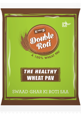 Double Roti Whole Wheat Pav 400g-12pc