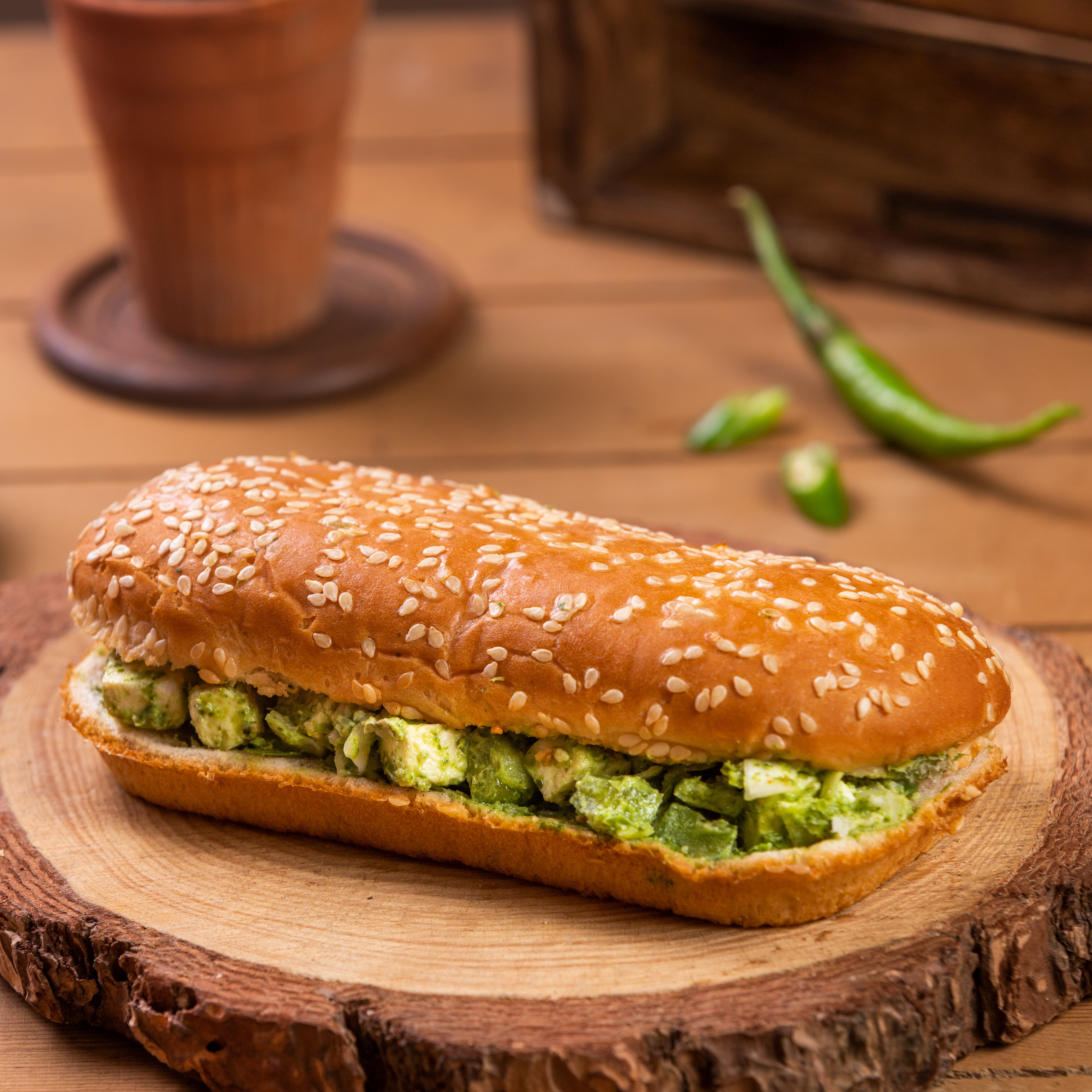 Paneer Cheese Longer Sandwich (Jain) KabhiB