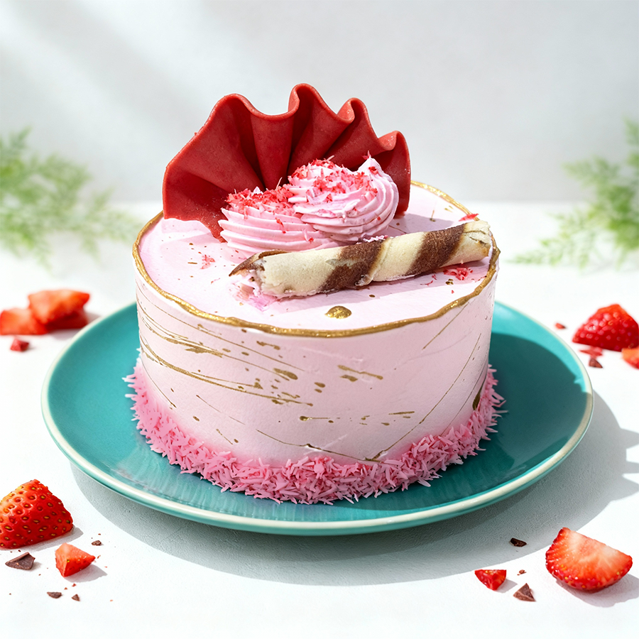 MINI STRAWBERRY CAKE 190g